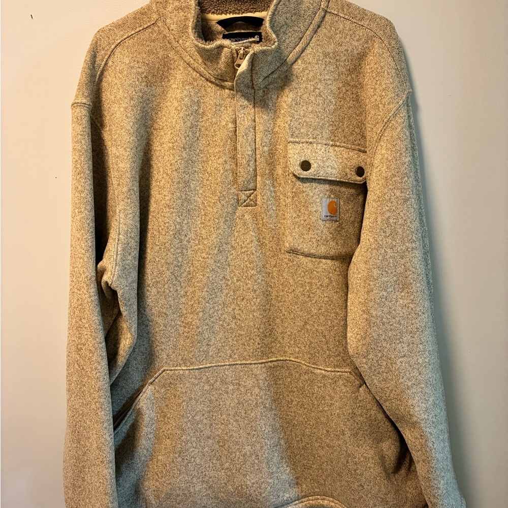 Carhartt Oatmeal Knit Pullover with Pocket